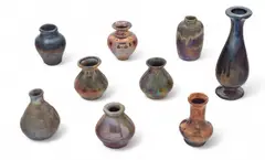 Sample Glazes Bud Vases, Feat. Ira & Ella Peters & Pewabic Studio Artists by Pewabic, sold Feb 2025