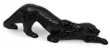Frosted Black Crystal Leopard Figure by Lalique, sold Feb 2025