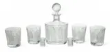 'Femmes Antiques' Decanter & Tumblers And 'Enfants' Shot Glasses by Lalique, sold Feb 2025