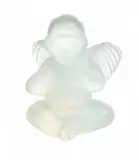 Lalique, Opalescent Frosted Crystal Angel Figure