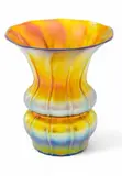 Gold Aurene Ribbed Glass Vase, Ca. 1910 by Alexander Joseph von Steuben, Ca. 1910, offered Feb 2025