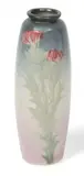 Weller, Etna Pottery Vase, Scottish Thistle Motif, 1900-1925