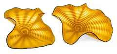 Hand Blown Glass "Radiant Persian (Pair)" by Dale Chihuly, sold Jan 2025