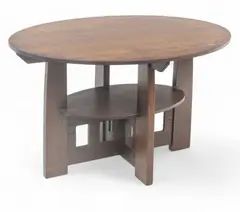 Charles Limbert, Double Oval Oak Library Table, Ca. 1910, Ca. 1910
