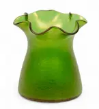 Loetz, Diana Ciselé Crete Glass with Silberiris Vase, 1898, 1898