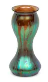 Loetz, Medici Spreading Chestnut Glass Bud Vase, 1902, 1902