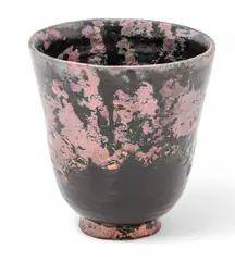 Pewabic, Rose, Black, And Grey Earthenware Bell-shaped Vase, 1917, 1917