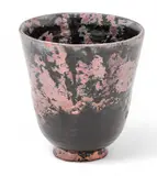 Pewabic, Rose, Black, And Grey Earthenware Bell-shaped Vase, 1917, 1917