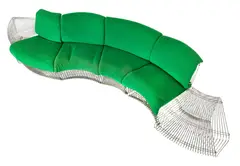 Verner Panton, for Fritz Hansen 'Pantonova' Modular Sofa, Ca. 1970s, Depth 25", Ca. 1970s