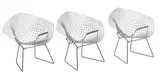 Harry Bertoia, for Knoll Diamond Lounge Chairs, 3 pcs