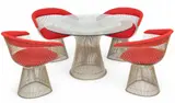 for Knoll Studios (American) Dining Table And Armchairs, 5 pcs by Warren Platner, sold Nov 2024