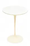 Eero Saarinen, for Knoll, Tulip Side Table, White laminated wood top above a white lacquered