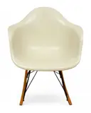 for Herman Miller, Fiberglass RAR Rocking Chair, Ca. 1959, Depth 27" by Charles and Ray Eames, Ca. 1959, sold Nov 2024