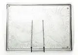 Lalique, 'Perdrix' Frosted Crystal Tray, Depth 12"