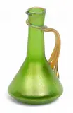 Loetz, Diana Ciselé Crete Glass with Silberiris Pitcher, 1898, Depth 4.75", 1898