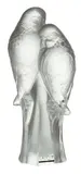 'Two Parakeets' Frosted Crystal Decorative Figure, Depth 2.5" by Lalique, sold Nov 2024