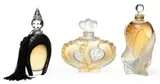 Flacon Collection Frosted Crystal Perfume Bottles, 2002-2008, Depth 1.5" 3 pcs by Lalique, 2002, sold Nov 2024