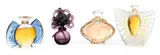 Flacon Collection Frosted Crystal Perfume Bottles, Depth 1.25" 4 pcs by Lalique, 2000, sold Nov 2024
