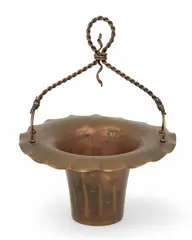 Roycroft, Arts & Crafts Movement Hammered Copper Basket, Ca. 1900, Ca. 1900