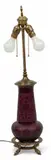 Frederick Carder, Era, Steuben (American) Acid Cut-back Amethyst Jade Glass Vase, Converted to Lamp