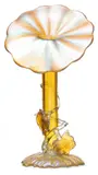 Silberiris Candia Glass Figural Jack-In-The-Pulpit Vase, 1904, Depth 6.25" by Loetz, 1904, sold Oct 2024