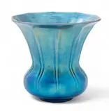 Blue Aurene Glass Vase, Ca. 1920 by Alexander Joseph von Steuben, Ca. 1920, sold Oct 2024