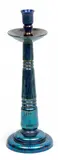 Blue Opal Medici Iridized Glass Candlestick, 1902 by Loetz, 1902, sold Oct 2024