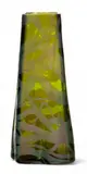 Loetz, Pampas Crete Glass with Silberiris Vase, 1899, Depth 2.75", 1899