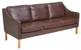 Borge Mogensen, Mid-Century Leather Sofa