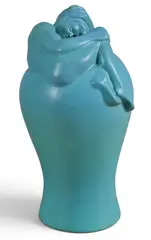 Van Briggle, "Despondency" Vase, glazed earthenware