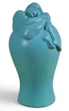 Van Briggle, "Despondency" Vase, glazed earthenware