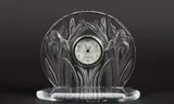 French Art Glass Mantle Clock by Lalique, sold Jan 2026