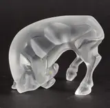 "Taureau" Frosted Bull Sculpture by Lalique, sold Dec 2025