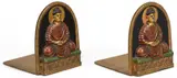 Buddha Bookends by Tiffany Studios, Pair of bronze Buddha bookends, sold Apr 2025