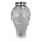 Lalique, "Giverny" Crystal Vase In Original Box