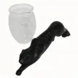 Lalique, Black Panther & Lalique Bagatelle Vase