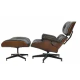 Charles Eames, Rosewood Lounge Chair & Ottoman, upholstery as / is
