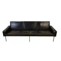 Leather Sofa, Model AP 34/3 by Hans J. Wegner, 1957, 1957 leather, sold Jun 2026
