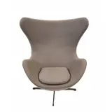 for Fritz Hansen by Arne Jacobsen, Grey upholstered egg chair, sold Jun 2026