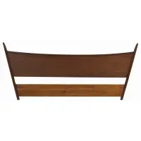 George Nakashima, King size walnut headboard with burnt signature, King size walnut headboard with burnt signature