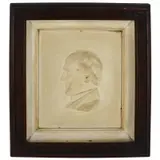 Byron M. Pickett, B. M. Pickett, A marble profile portrait plaque by noted American sculptor B