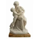 Daniel Greiner, Untitled, Mother and child marble sculpture