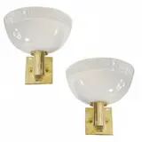 Venini, 1960s Italian Art Deco Design White Murano