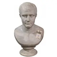 Luigi Bienaimé, PHOTOGRAPH of base added on Dec 23, Large White Marble Bust of Napoleon