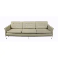 Sofa by Florence Knoll, 1954, 1954 / 1971,chrome-plated steel, sold Nov 2025