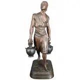 Jean Didier Debut, "Porteur d 'Eeu TUNISIEN, Large Orientalist bronze sculpture with nice original brown patina