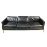 Leather Upholstered Sofa by Florence Knoll, sold Jul 2025