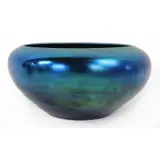 Blue Glass Aurene Bowl by Alexander Joseph von Steuben, sold Jun 2025