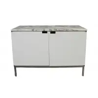 White Marbletop Cabinet by Florence Knoll, sold Jun 2025