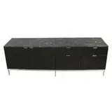 Florence Knoll, Black Marbletop Credenza, having a black marble top